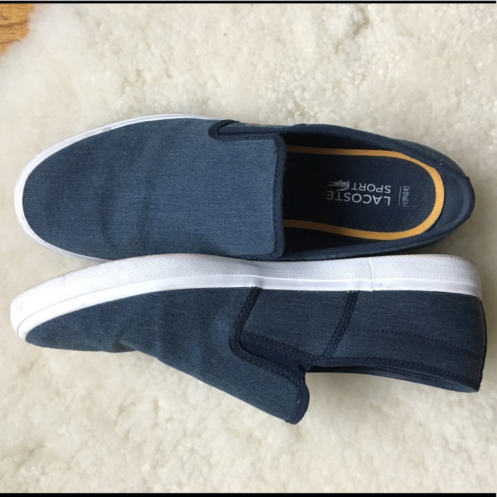 Lacoste Men’s Canvas Slip On Shoes